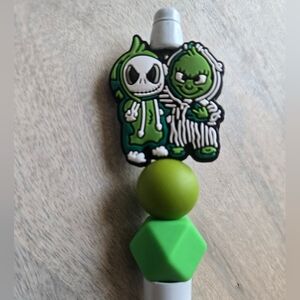 Handmade, Jack Skellington and Grinch Ink Pen